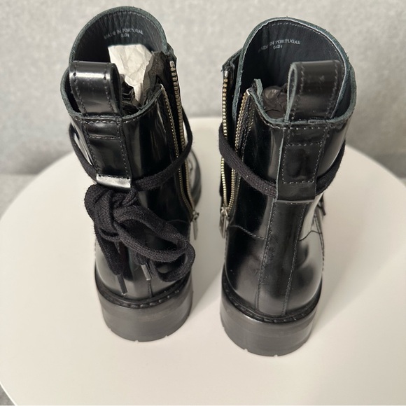 All Saints Leather Combat Boots - Picture 4 of 13